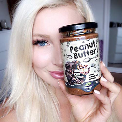 Nature's Finest Leckere 100 %-Bio-Erdnussbutter mit rohem Kakaopulver und dunklen Schokochips | 350 g | Kein zugesetzter… – Bild 6