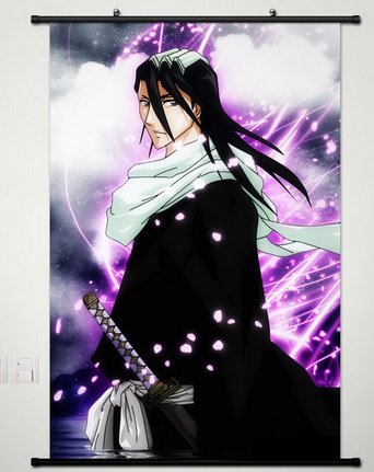 Wall Scroll Poster Fabric Painting For Anime BLEACH Kuchiki Byakuya B162 L
