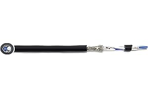 KWANGIL 24AWG 1Pr RS-485 Shielded Cable - Equal to Belden 9841, Str TC, PE Ins, OS+Drain+TC BRD, PVC JKT, 120 ohm for Low Vol