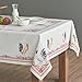 Maison d'Hermine Table Cloth Rectangle Table 100% Cotton Tablecloth for Dining Room, Farmhouse, Home, Hotel, Parties & Wedding - Gifts for Mothers Day Spring & Summer (Campagne, 54
