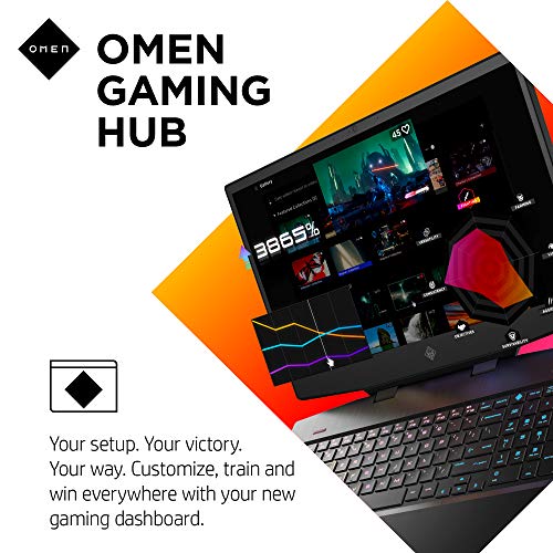 OMEN 15 Gaming Laptop, NVIDIA GeForce GTX 1660 Ti, Intel Core i7-10750H, 8 GB DDR4 RAM, 512 GB PCIe NVMe SSD, 15.6" Full HD, Windows 10 Home, RGB Keyboard (15-dh1020nr, 2020 Model) - Image 2