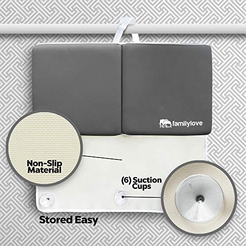 Bath Kneeler and Elbow Rest pad Baby Bathtub Kneeling for Bathing Knee