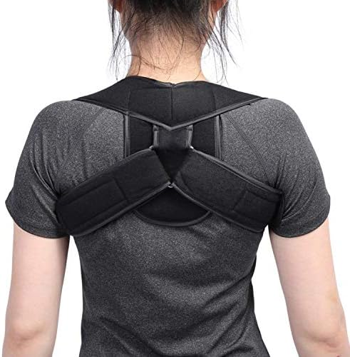 Adjustable Adult Children Corset Spine Posture Corrector Back Posture Correction Brace,Black,M