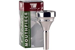 Denis Wick Classic Tuba Mouthpiece Silver Plated, 5286-2L - Open Backbore for Balanced Airflow and Tone - Large Shank Tuba Accessories for Effortless Articulation 32.00 x 7.70 x 8.45mm