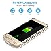 Galaxy S7 Charger Case, SAVFY 4200 mAh Portable External Backup Battery Charger Cover Case Pack for Samsung Galaxy S7 Rechargeable Power Bank Case (Gold)