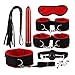 8 in 1 Kit Set Handcuffs Footcuff Whip Massager Blindfold Massagers SM
