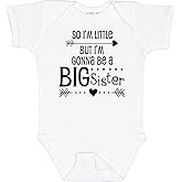 inktastic So I'm Little, But I'm Gonna Be a Big Sister Baby Bodysuit