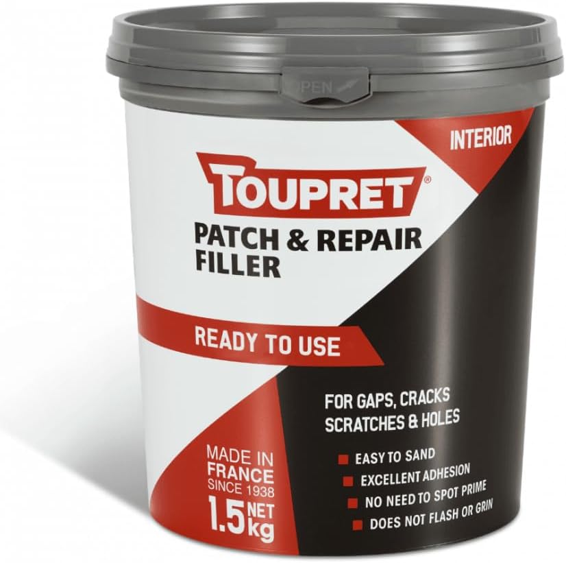 Toupret Patch & Repair Filler Quick Dry 1.5kg Interior Wall & Ceiling