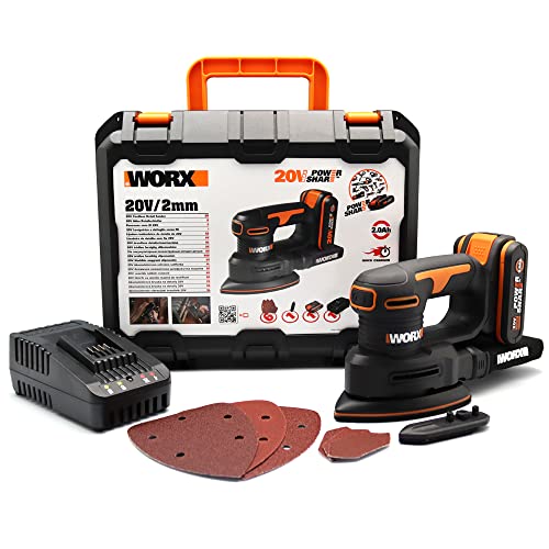 WORX WX822 Levigatrice a batteria 20V, con batteria e caricabatterie