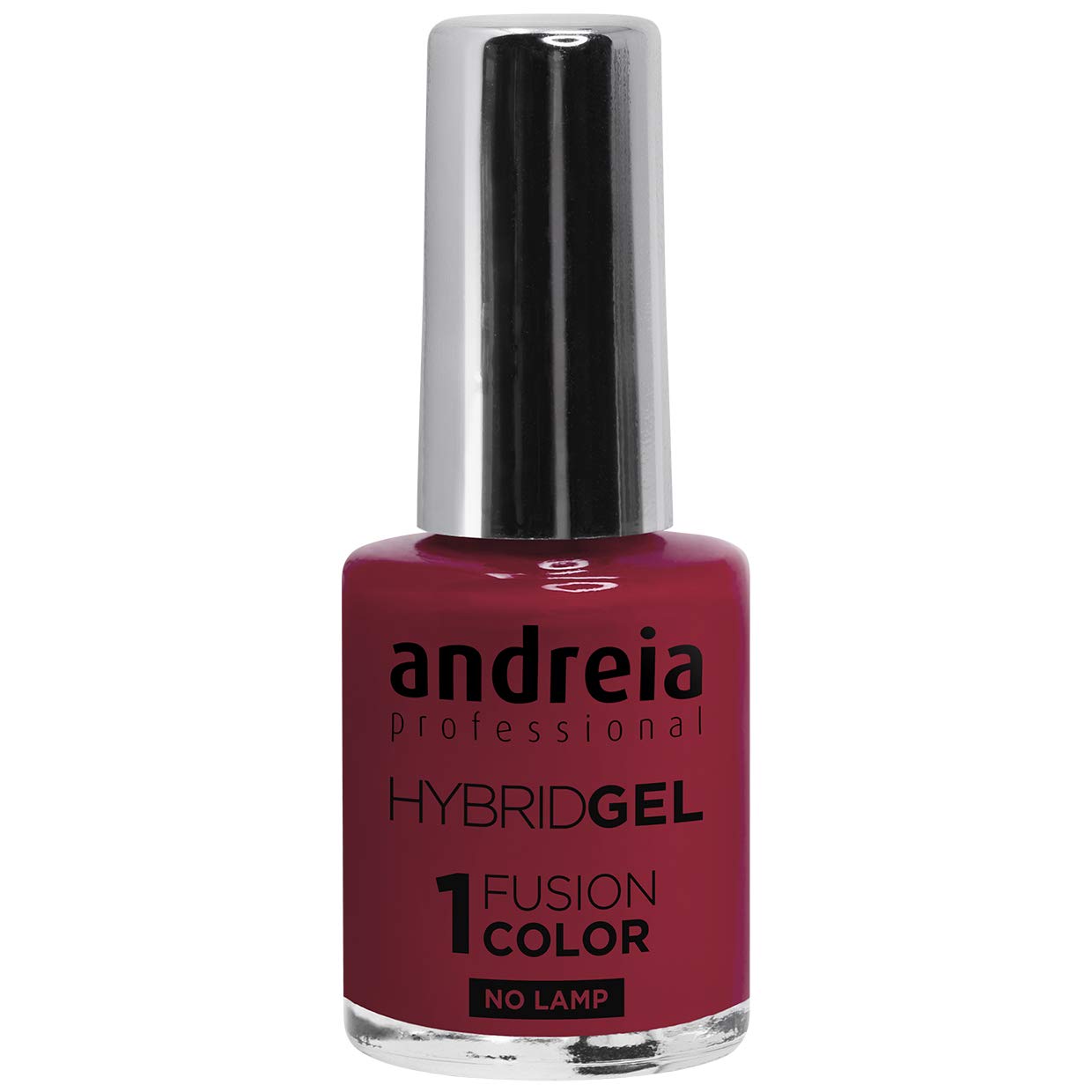 Andreia Professional Hybrid Gel Nail Polish - 2 Steps and No Lamp Required Long Lasting and Easy Removal - Fusion Colour H36 Burgundy