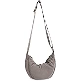 Nylon Crescent Crossbody Bag for Women Purses Trendy Men,Small Travel Sling Bag Hobo
