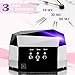 YaoShun Nail Dryer UV Lamp/Light for Acrylic, Gelish Curing,UV/LED Lamps for UV/LED Gel Upgraded(24 W LED Lamp + 12 W of CCFL Lamps)-Black