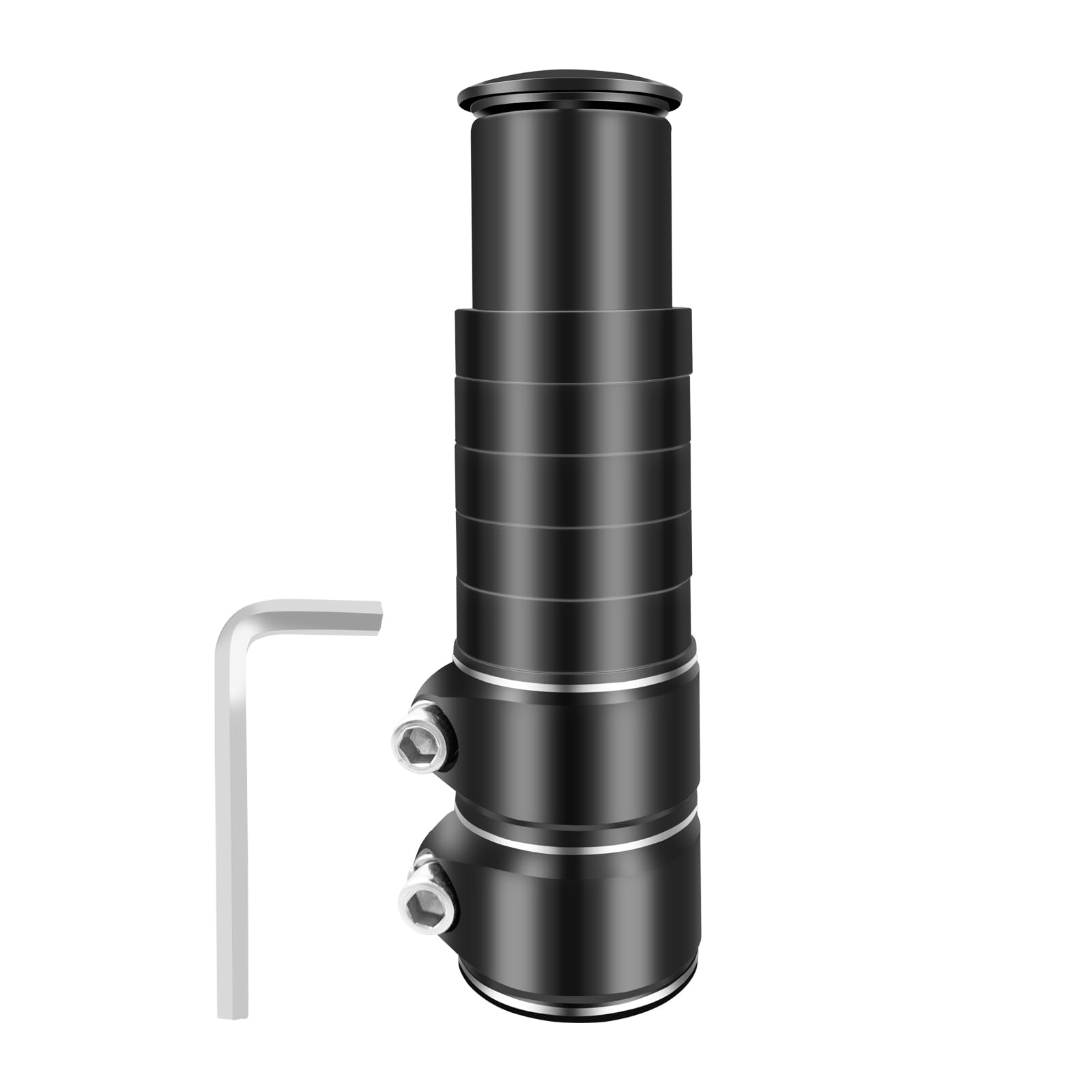 SyiXute 1 Pcs Bike Stem Riser,Bike Fork Stem Riser Bicycle,Aluminum Alloy Bicycle Handlebar Raiser Adapter,Adjustable Bicycle Stem with Hexagonal Wrench for MTB Road Bike 28.6 mm