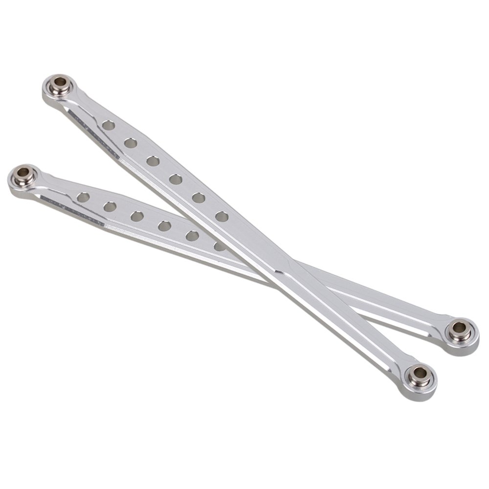 Mxfans 2pcs SCX0007 Silver Aluminum Alloy RC110 Front Suspension Link