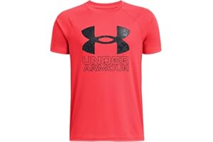 Under Armour Boys Tech Hybrid Print Short Sleeve T Shirt
