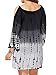 Geckatte Womens Plus Size Cover up Dress Cold Shoulder Bathing Suit Beachwear Swimwear Gradient