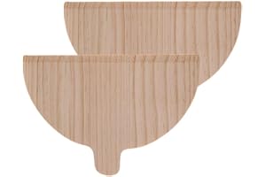 2 Pcs Pizza Peel Pizza Baking Accessories,Half Round Baking Tool,Wooden Pizza Pizza Board Round Half Pizza Wood Bakin