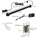 LED Aquarium Light, Smiful Submersible Fish Tank Light Colorful Remote Control Waterproof Crystal Glass LEDs Lights Bar (11
