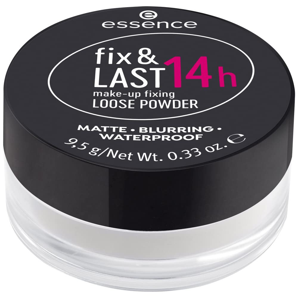 Essence Cosmetics fix & LAST 14h make-up fixing LOOSE POWDER, longlasting, fixing, oil-control/shine-control, matte (9,5g)