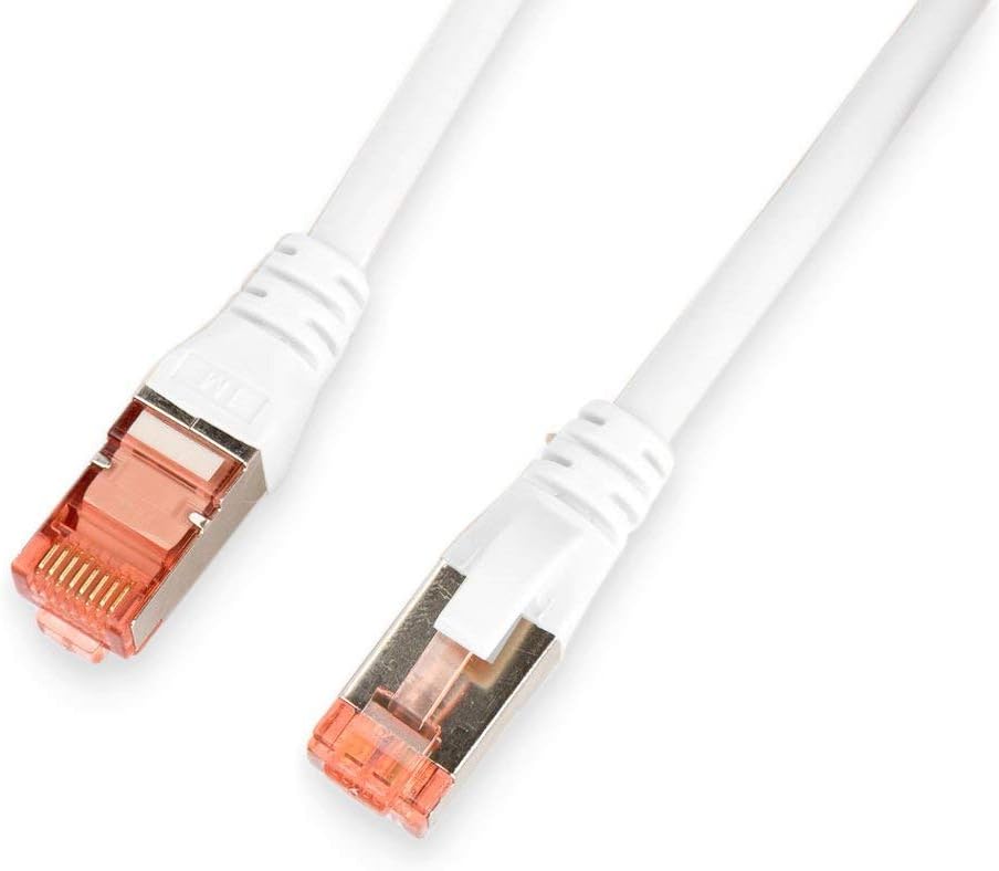Digitus LAN Cable Cat 6-10m - RJ45 Network Cable - S/FTP Shielded - 1 Gbps - Compatible with Cat6A and Cat7 - White - Image 3