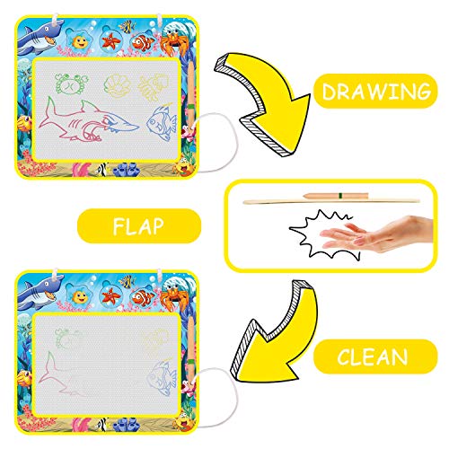 Magnetic Drawing Board for Kid and Toddler Toy - Erasable Colorful Magna Doodle Board for Boy and Girl Etch a Sketch Best Gift - Thumbnail 3