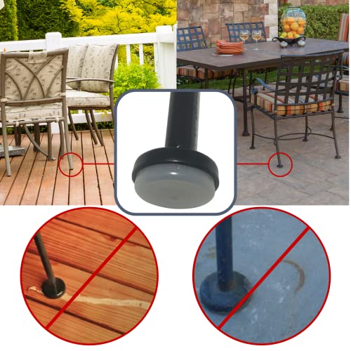 Project Patio 11/2" Wrought Iron Patio Furniture Feet Glides and