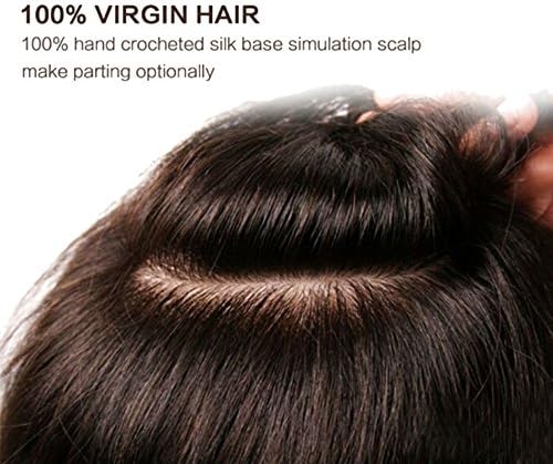 Styler 100% Hand Made Silk Base Wig Human Hair Wig 18 Inches Natural Color 4'' x 4'' Silk top Wigs for Women