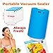 Portable Vacuum Sealer with USB Interface for Charging, Mini Vacuum Pump for Food Storage and Clothes, Vacuum Sealer Handheld for Multi-Purpose Usage with Zipper Bags Features