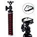 Moonor Flexible and Adjustable Octopus Style Tripod Stand Universal with Smartphone Holder Mount for iPhone, Cellphone, SLR DSLR Cameras and Remote