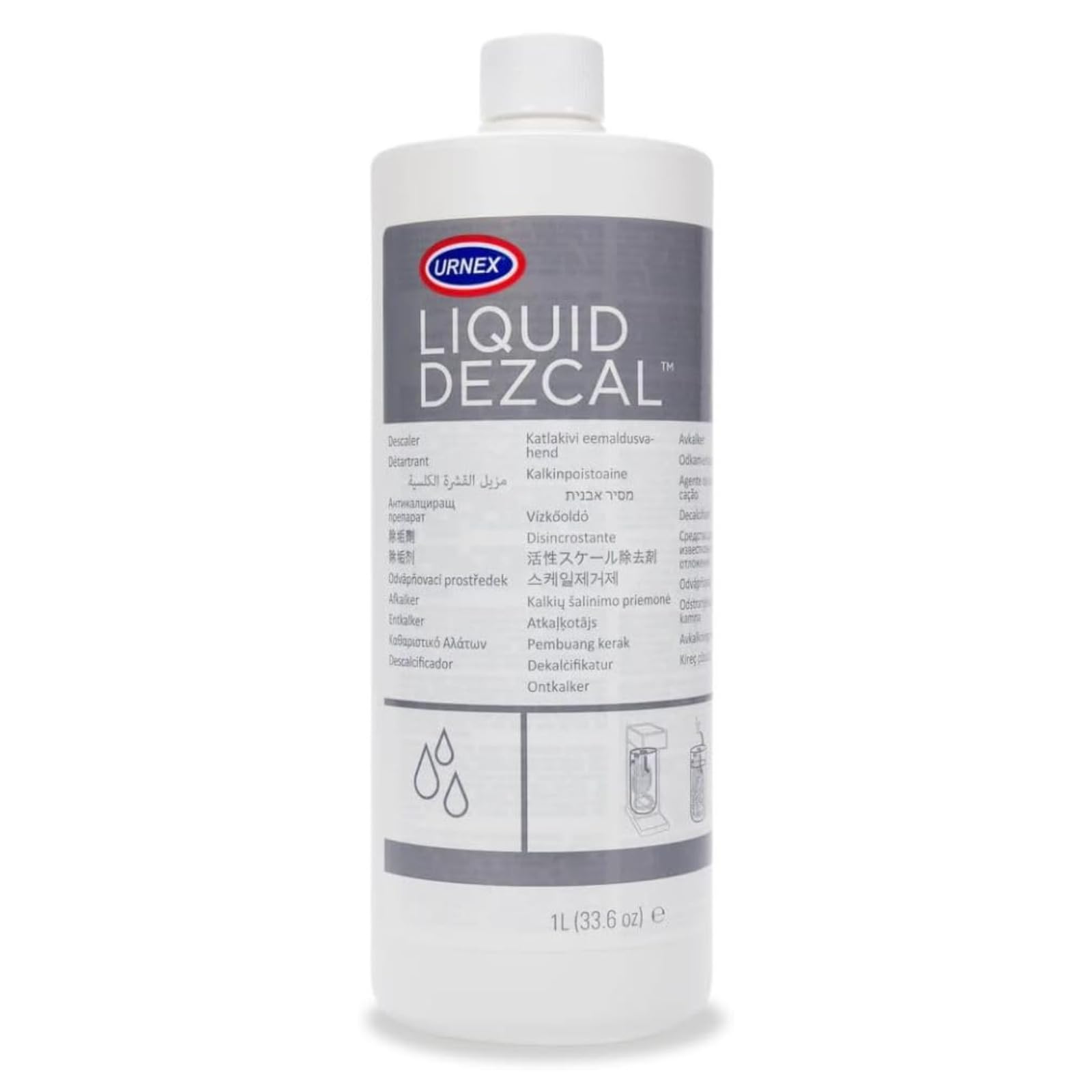 Urnex Dezcal Activated Scale Remover Liquid Concentrate 1Ltr