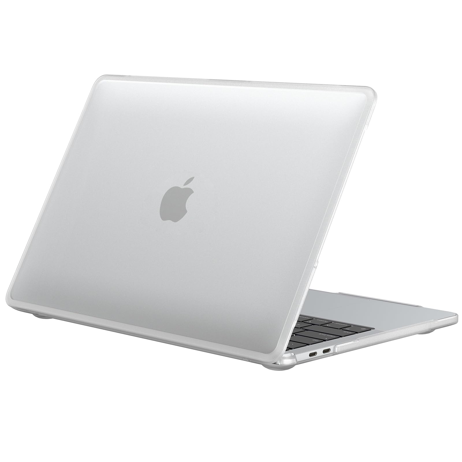 Photo 1 of BlueSwan Anti-Cracking Hard Shell Case Compatible with MacBook Pro 13 inch, M2/M1 2025 2022-2017 A2338 A2289 A2251 A2159 A1989 A1706 A1708, Anti-Fingerprint Soft TPU Bumper, Frosted White
