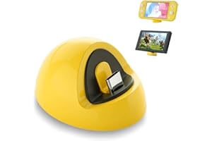 HEATFUN Switch Lite Charging Dock, Mini Portable Charger Compatible with Nintendo Switch Lite - Yellow