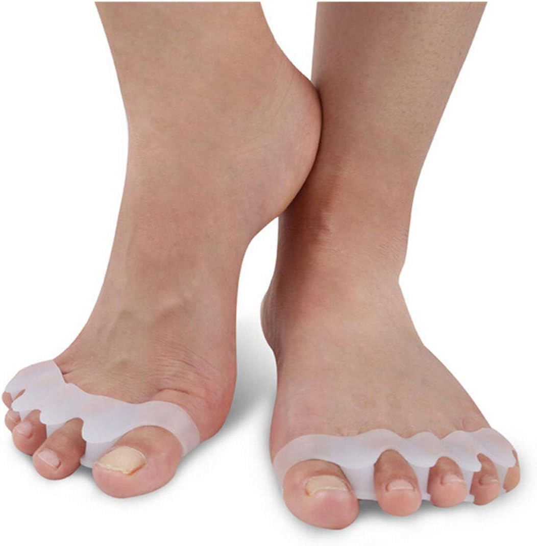 ErYao Toe Separator Toe Spreader Toe Spacer Toe Divider for Therapeutic Relief from Bunions, Plantar Fasciitis, Hammer Toes, Claw Toes & Other Foot Conditions, Spa & Pedicures