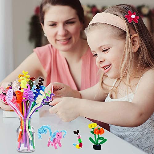 Nyganmelloz 200 Pieces Pipe Cleaners Multi Colors 30cm Chenille Stems Arts and Crafts for Kids DIY Art Creative Crafts Project Decorations (20 colors)