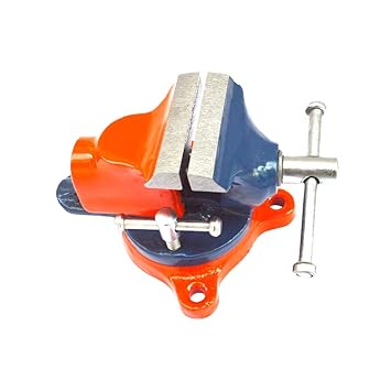 Scorpion Table Baby Vice Swivel Base 50 mm Professional Multi Vise Tool (Orange and Blue)