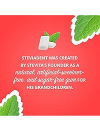 stevita Stevia steviadent Gum, canela, 1 libra (12 unidades)