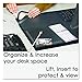 Artistic Products 41100 Logo Padt Recycled Desktop Organizer w/Clear Overlay, 19 x 24, Black