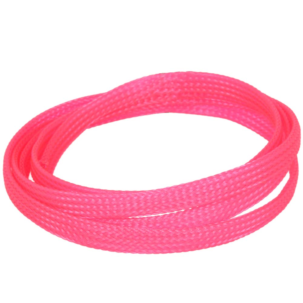 Othmro 1Pc Cable Tidy Sleeve, 1m Cable Protector, Desk Cable Management Cable Organizers Wire Tidy for TV/PC USB Cable, Pet Cable Protector Animal Chewing, 6mm Pink