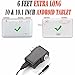 6 Feet Ac/dc Charger Adapter (6h) for 10.1 Inch Android Tablet Pc Wall Fits (Contixo Q102 10.1)