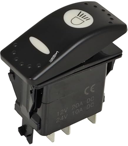 XYZIL 4 Pin ON-Off Parking Brake Rocker Switch 142-9320 Compatible