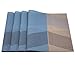 AMZMOO Placemats,Set of 4 Placemats,Dining Table Mat Anti-Slip,Heat Insulation PlaceMat,Table Mats Set of 4 (A-Blue)