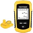 LUCKYLAKER Sonar Handheld Fish Finder Transducer Portable Water Depth Finder Boat Kayak Wireless Transducer Fish Finders