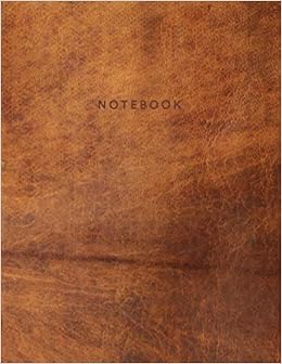 Notebook: Beautiful light brown leather style | 150 College-ruled lined pages 8.5 x 11 (Leather collection), by Paper Juice