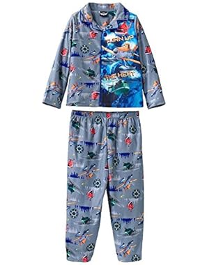 Planes Boys 'Turn Up the Heat' Coat Style Pajama Set, Toddler Sizes 2T-4T
