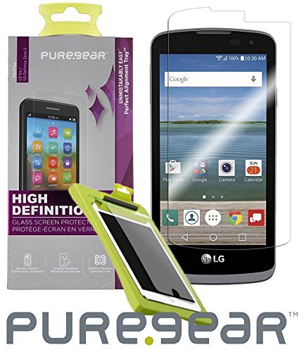PureGear HD Tempered Glass Screen Protector for LG K4/Optimus Zone 3 - Clear