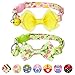 Blueberry Pet Pack of 2 Cat Collars, Florida Dream Floral Print Adjustable Breakaway Cat Collar with Bow Tie & Bell, Neck 9