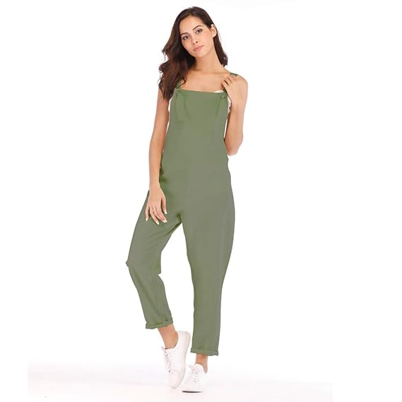 strappy linen jumpsuit