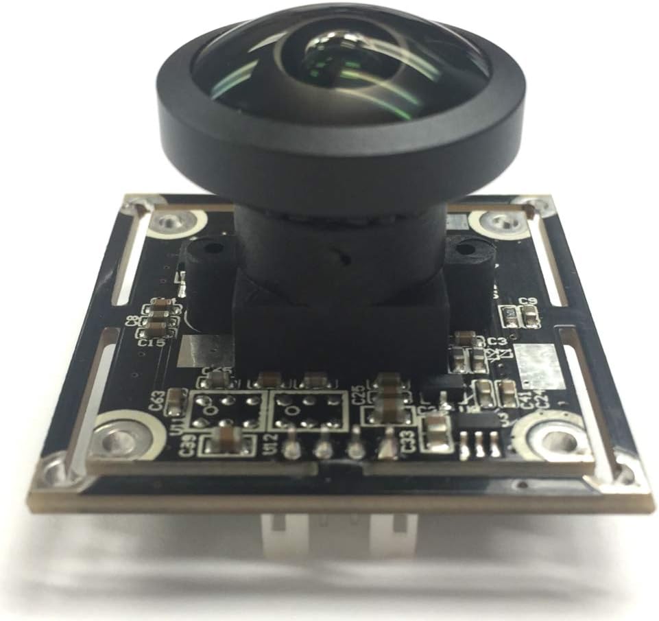 Spinel 8MP USB Camera Module Sony IMX179 Sensor with 220 Degree Circular Fisheye Lens, Support 3265x2448@15fps, UVC Compliant, Support Most OS, Focus Adjustable, UC80MPA_F220
