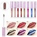 MISKOS 8 PACK Matte and Metallic LipGloss Waterproof Long Lasting Lip Gloss Sheer Moisturizing LipStick Ultra Shine Professional Lip Makeup Set (A-8 PACK)