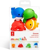 Munchkin Ocean Bath Toy Pack of 4 Squirts Floats Sea Animals view 6